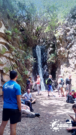 mentores y estudiantes d eintercambio de excursion