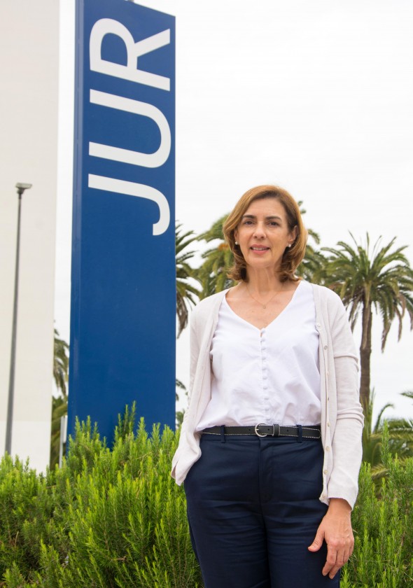 Pilar Aramburuzabala en el Campus de Tafira