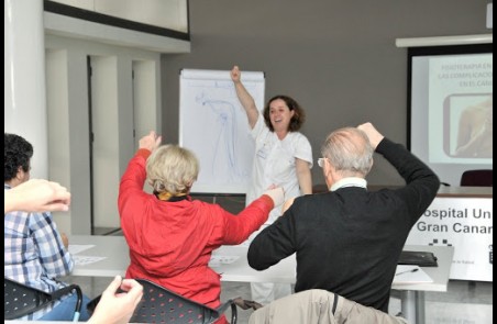 pacientes en el aula